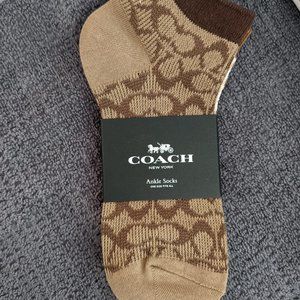 Coach socks 2 pairs NWT